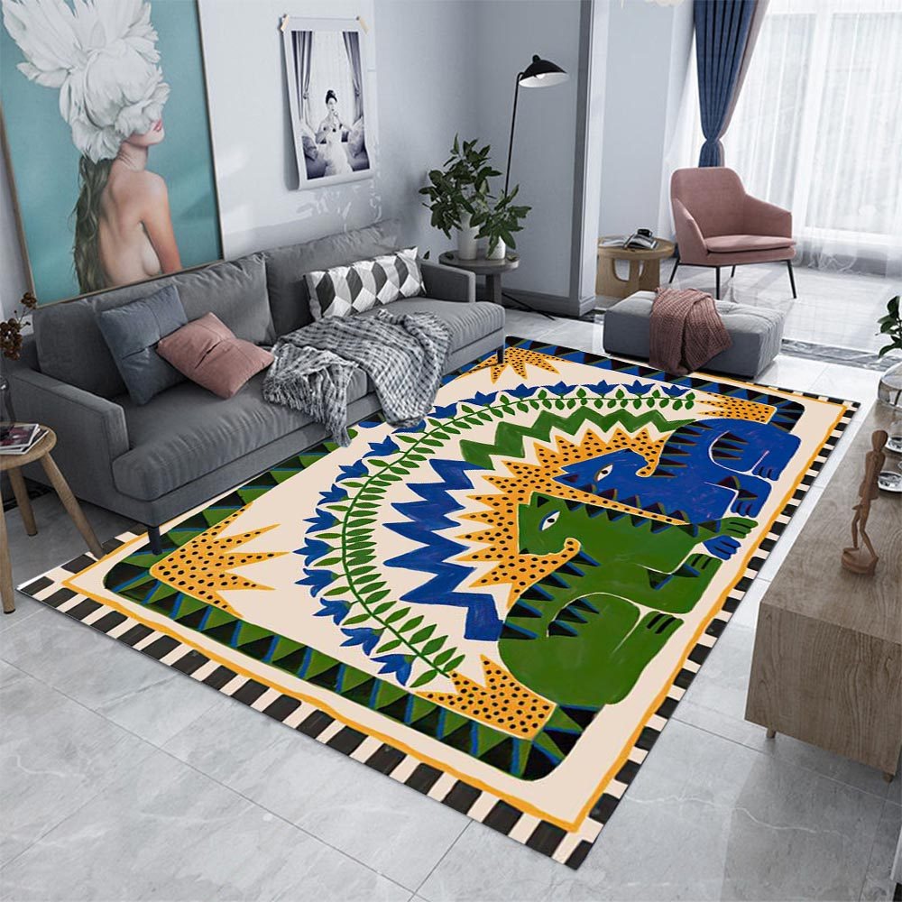 Home Textiles Egypt - Oud-Egyptisch abstract tapijt decoratief kleed voor