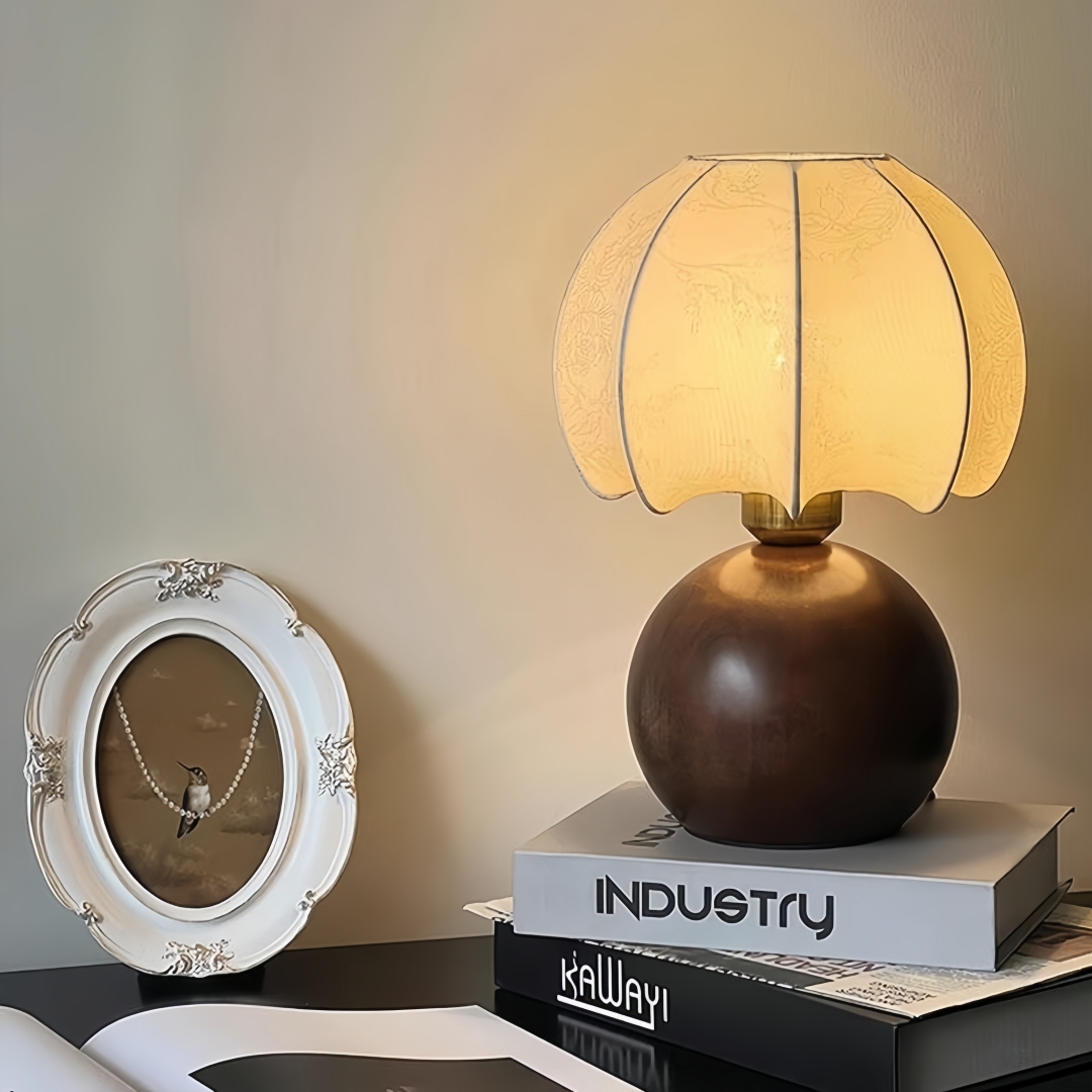 Home Textiles And Decor - Vintage bloementafellamp, middeleeuwse bedlamp, slaapkamer, woonkamer,