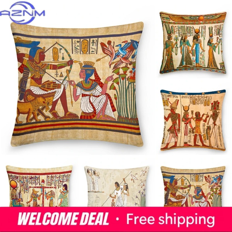 Home Textiles Egypt - Egyptische kussenhoes Oud-Egypte kussensloop bank woonkamer