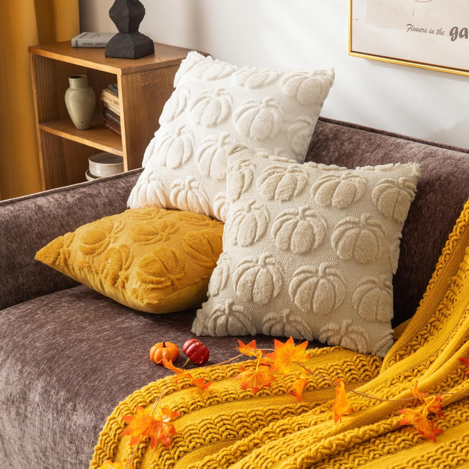 Beige Pompoen Bank Kussenslope - Pillow Insert 18X18 recensie en prijs