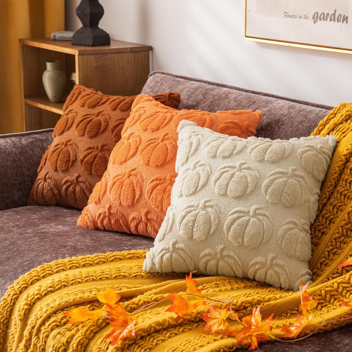 Beige Pompoen Bank Kussenslope - Pillow Insert 18X18 recensie en prijs