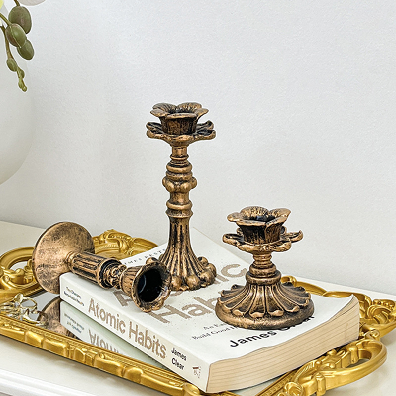 Vintage bronzen kandelaar beel - Home & Hotel Textiles Private Limited recensie en prijs