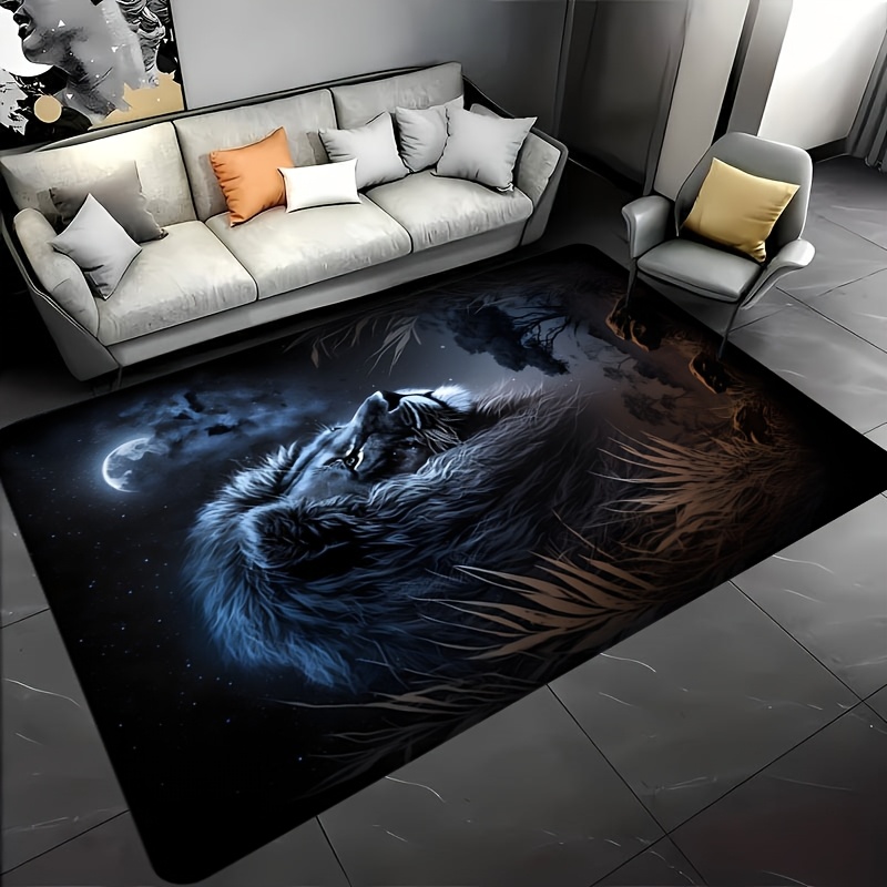 Sterrennacht Leeuw Vloerkleed  - Home Textiles Designer recensie en prijs