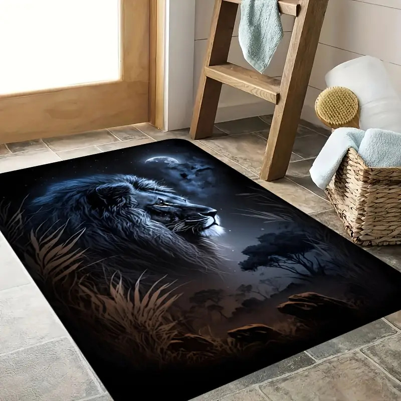 Sterrennacht Leeuw Vloerkleed  - Home Textiles Designer recensie en prijs