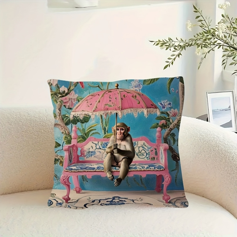 1 stuk, Retro Roze Kussenhoes  - Pillow Insert 18X18 recensie en prijs