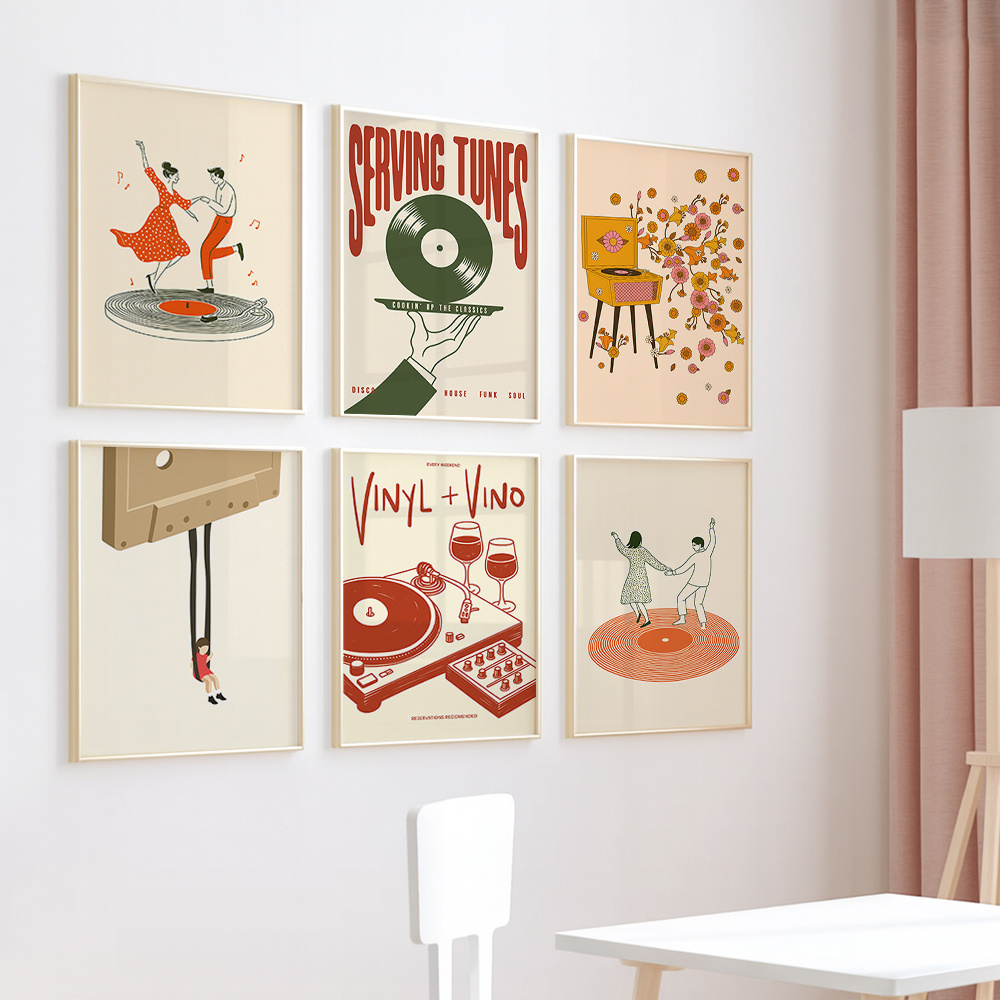 1pc Vintage Muziek Canvas Post - Vintage Home Textiles recensie en prijs