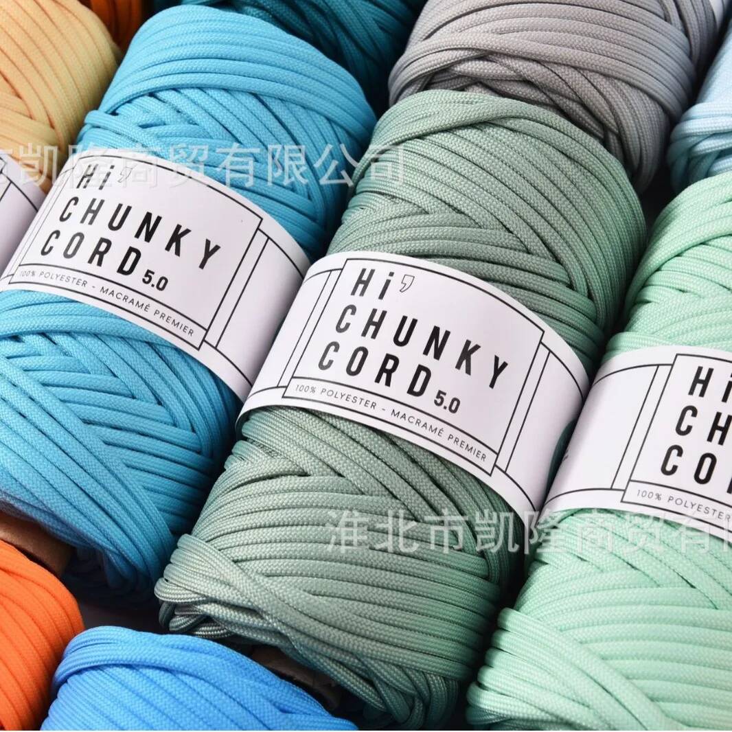 Zacht polyester dik koord 5 mm - Home Textiles Consultant recensie en prijs