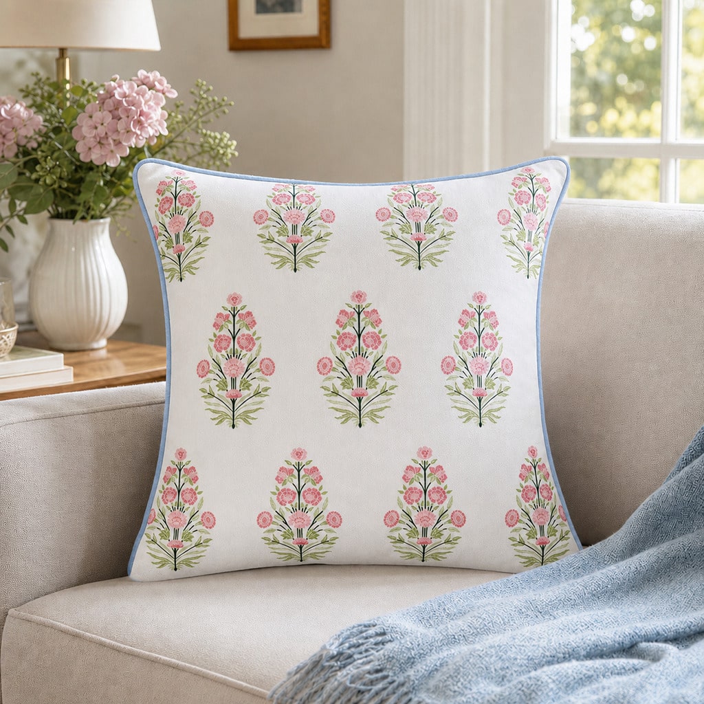 Roze bloemenkussenhoes, romant - Pillow Insert 18X18 recensie en prijs