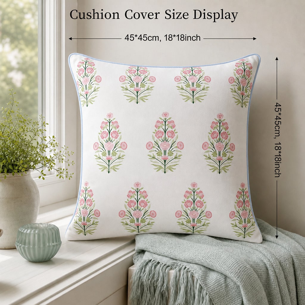 Roze bloemenkussenhoes, romant - Pillow Insert 18X18 recensie en prijs