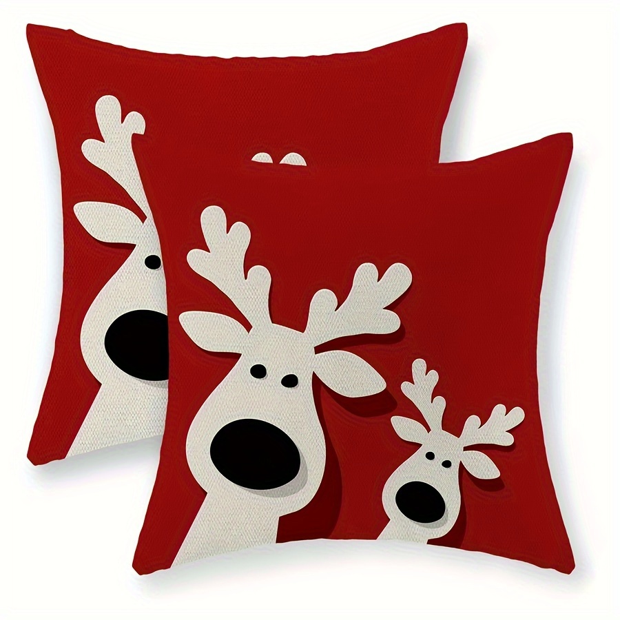2-delige linnen kerstkussenhoe - Pillow Cover 20X20 recensie en prijs