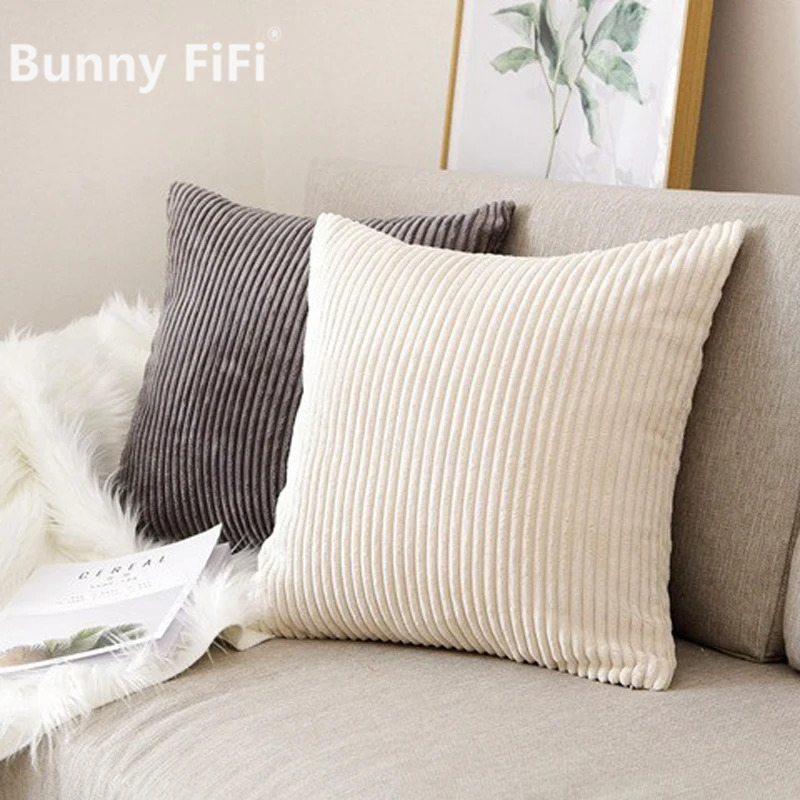 Corduroy Gestreepte Kussenhoes - Pillow Cover 20X20 recensie en prijs