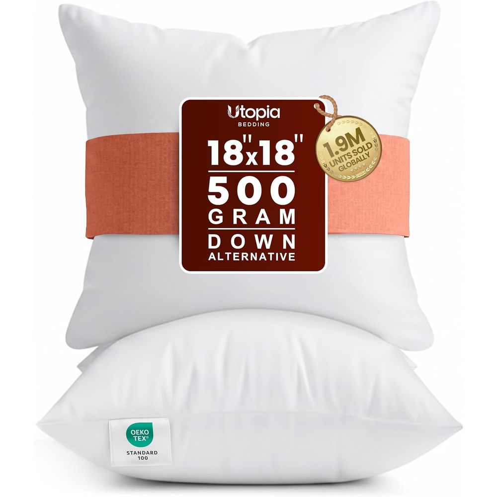 Paar witte kussenvullingen van - Pillow Insert 18X18 recensie en prijs