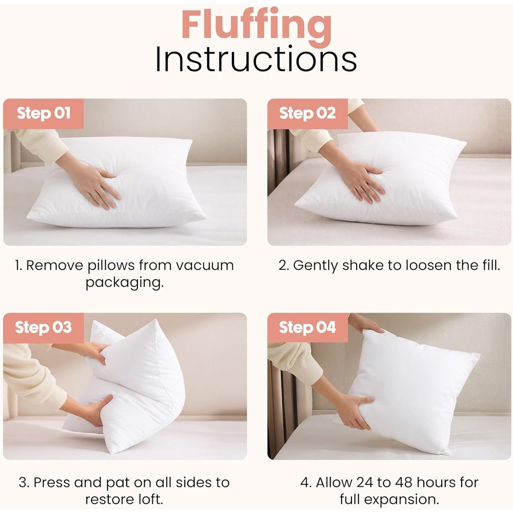 Paar witte kussenvullingen van - Pillow Insert 18X18 recensie en prijs
